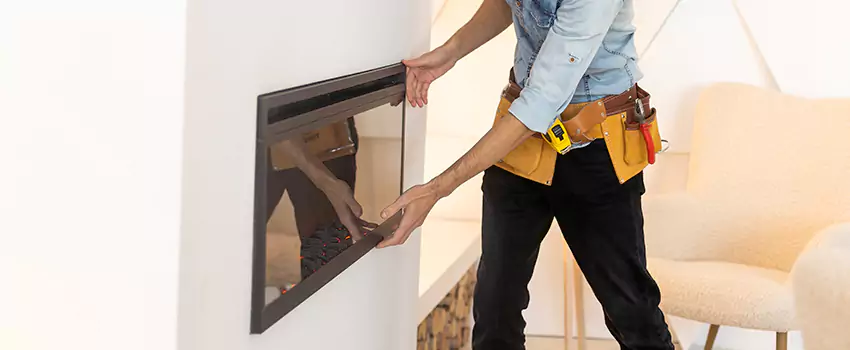 Metal Fireplace Installation in Livermore, California